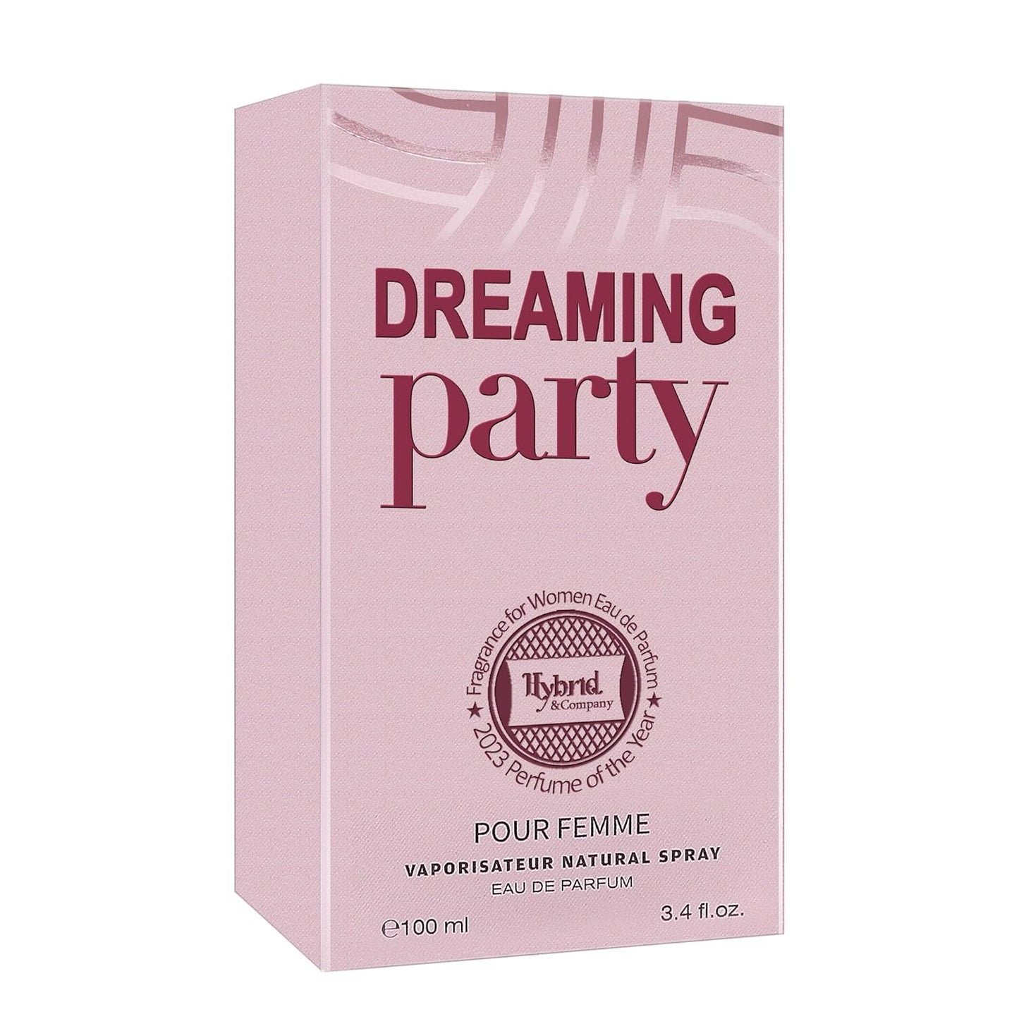 Hybrid & Company Dreaming Party Pour Femme Eau De Parfum Natural Spray Vaporisateur,3.4FL.OZ