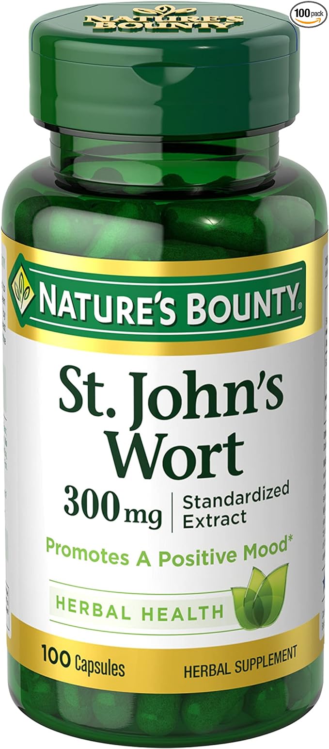 Nature's Bounty St. John’s Wort 300mg 100 Capsules