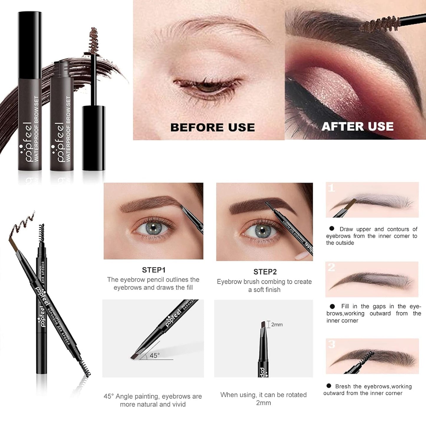 Makeup Kit, FantasyDay Professional Makeup Sets, Makeup Essential Kit for Girls or Women Include Foundation, Concealer, Eye Shadow, Comestic Brush, Eyebrowcream, Lipstick etc.