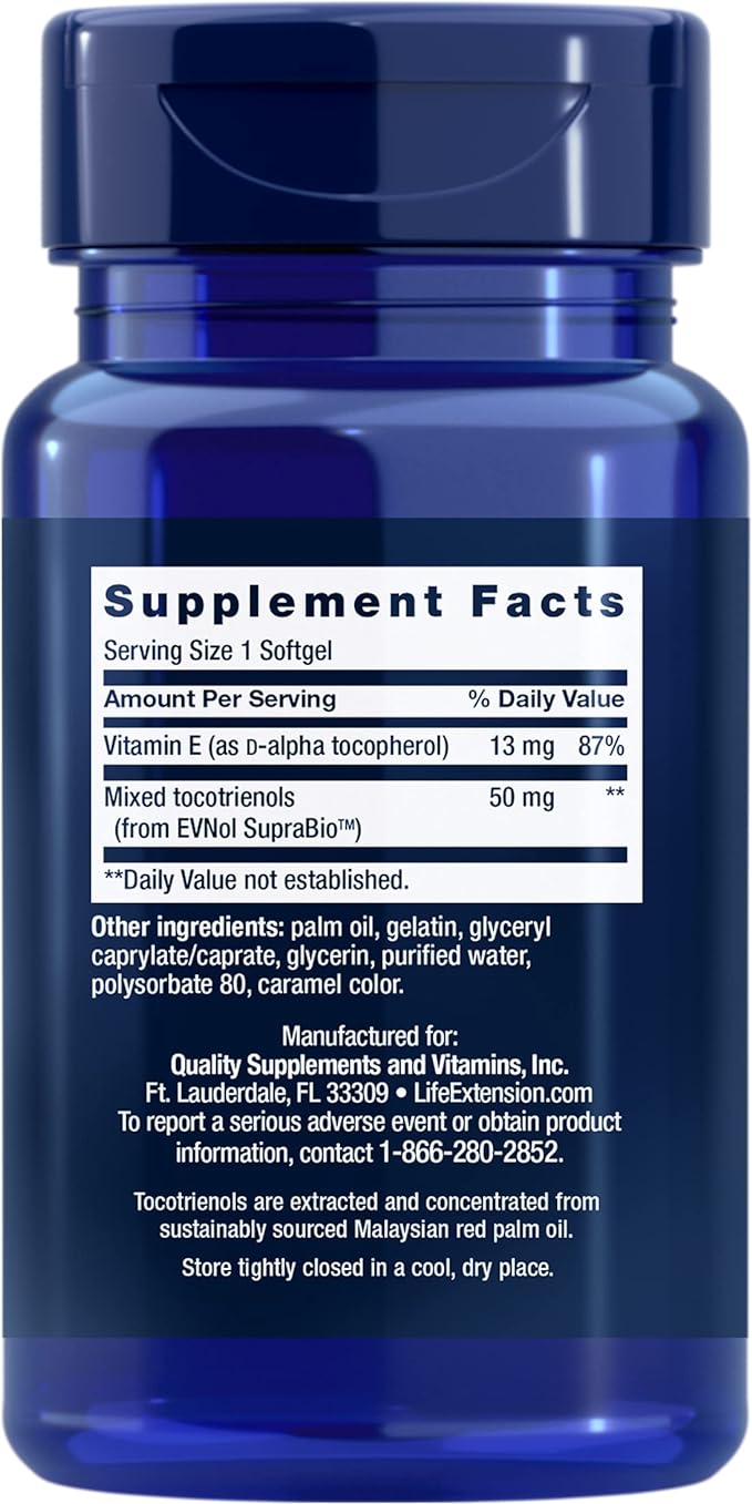 Life Extension Super Absorbable Tocotrienols – 60 Softgels