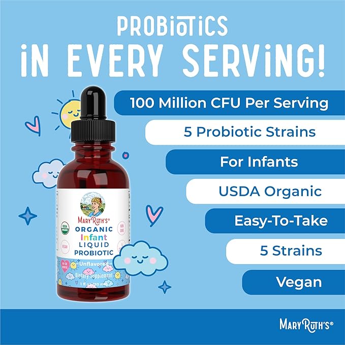 MaryRuth Organics USDA Organic Infant Liquid 125 Servings