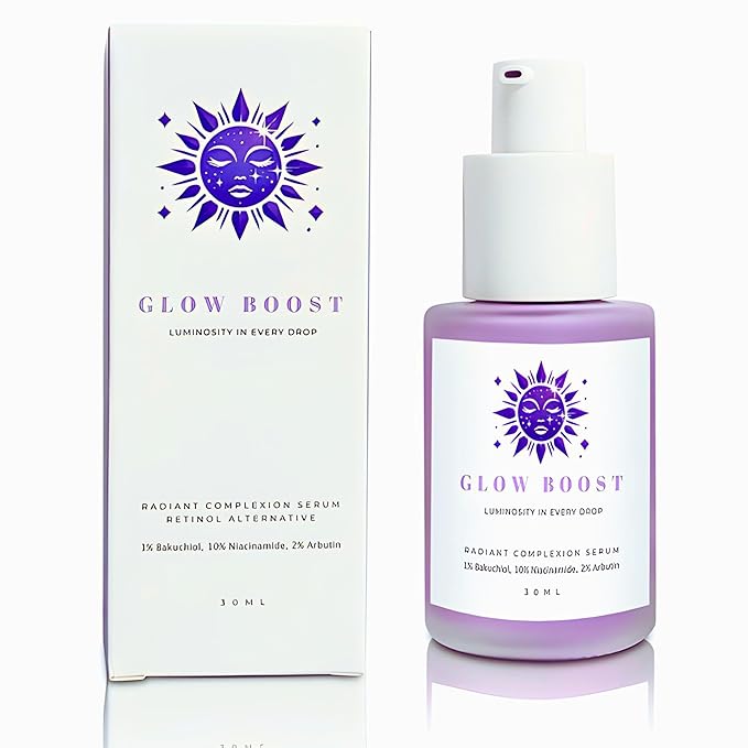 SC Sapphire's Glow Boost Bakuchiol Serum | Bakuchiol Retinol Alternative | 10% Niacinamide | 4% TXA, Peptides | Plant-based Facial Serums for Aging Skin, Puffiness, Wrinkles, & Fine Lines