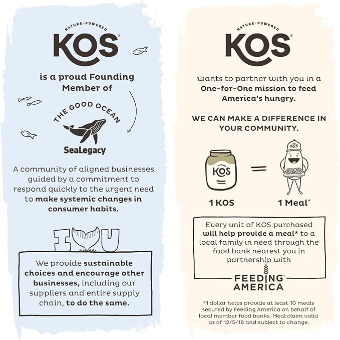 KOS Organic Super Greens Powder Erythritol Free 28 Servings