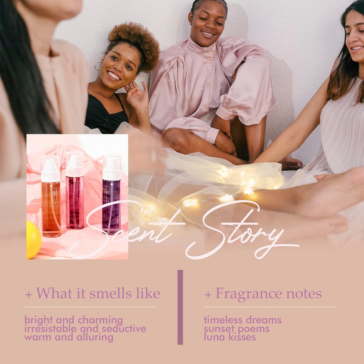 Womens Body Spray, Fragrance Mist Gift Set, Body Spray for Women, Pack of 3, Each 3.4 Fl Oz, Total 10.2 Fl Oz, Dreams