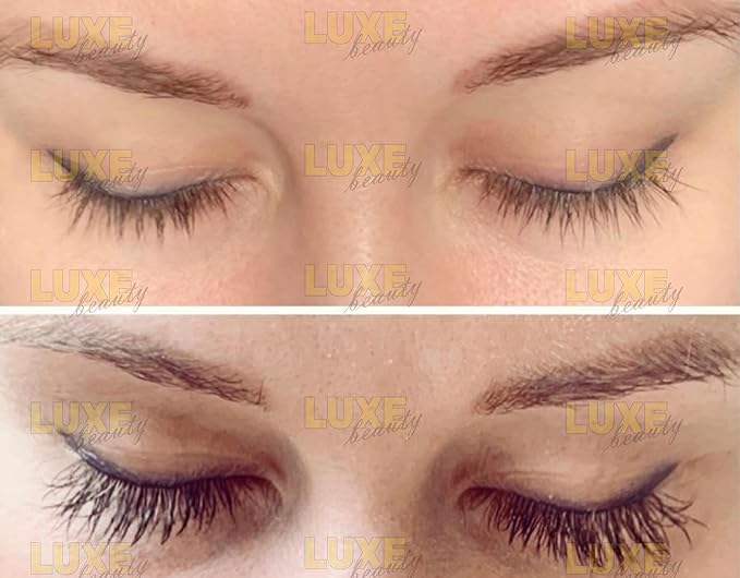 LUXE Beauty Lash Serum for Dark Long Sexy Lashes - Nourishing Sensitive Eye Formula for Darker Longer Lashes - all Natural Lash and Thicker Eyelashes - 0.23 ounce