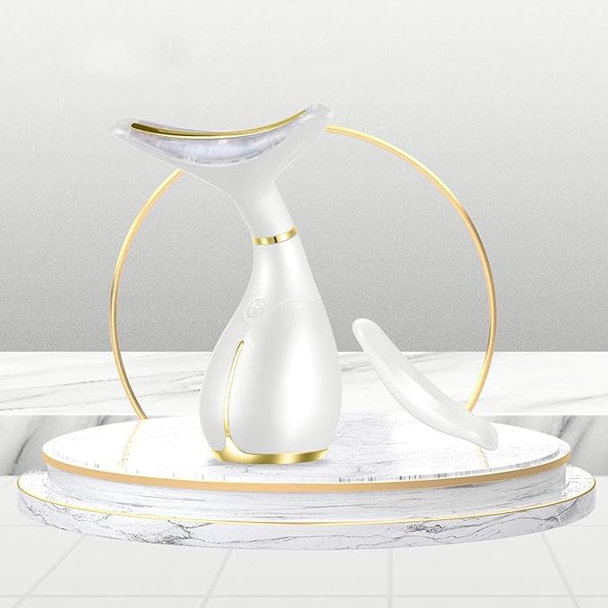 Ms.W Red Light Face Massager Electric Face Lifting, Facial Massager for Skin Care with LED, Heated, and Vibration,Tightenings and Rejuvenation for Face and Neck