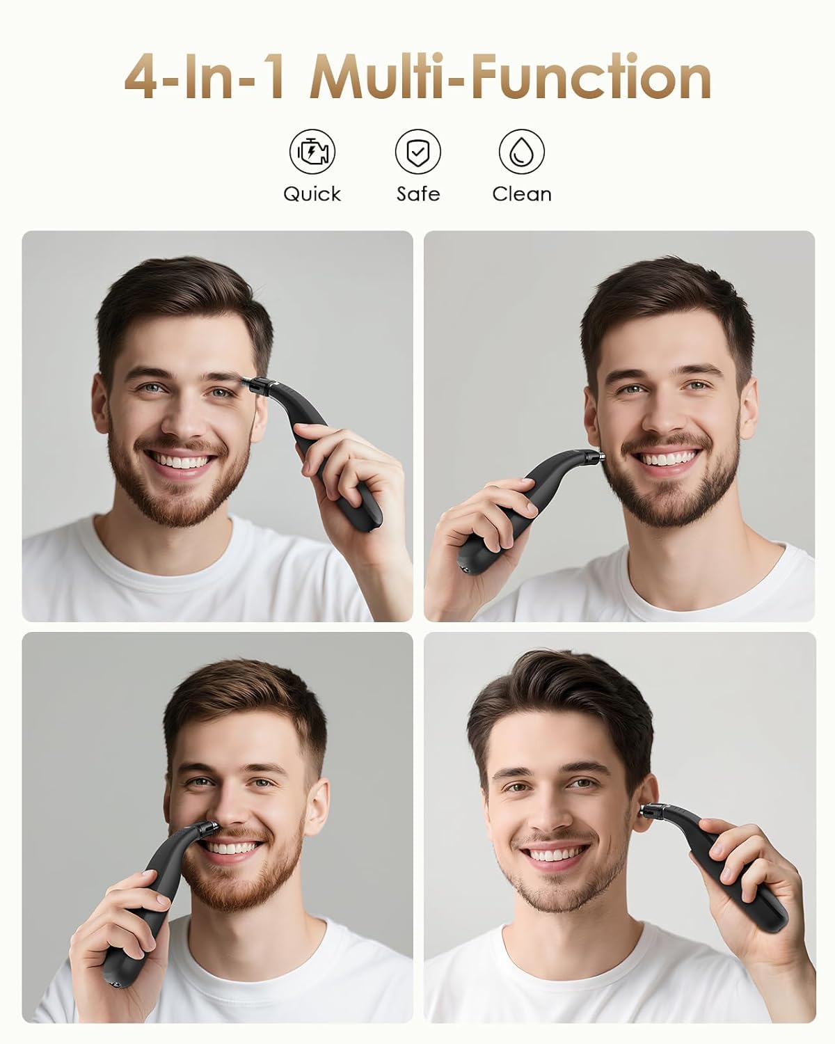 Nose and Ear Blade Replacement Head - Compatible with O Blade QP2734/QP2834/QP25XX/QP26XX/Pro 360 Precision Dual Blade, Waterproof, 360° Coverage, Rust Resistant Stainless Steel Easy Cleaning, 1 PC