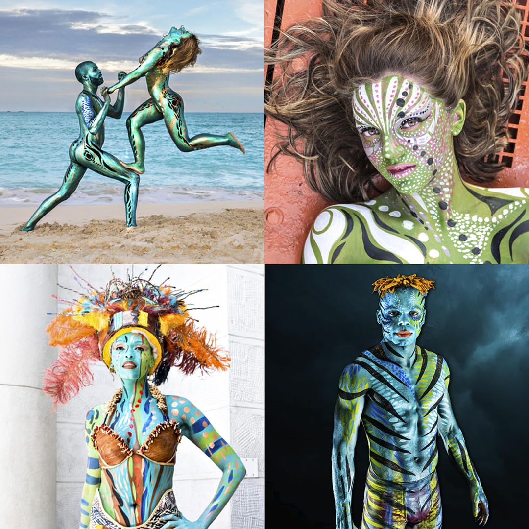 TAG Face and Body Paint - Split Cake 50g (Neon Rainbow)