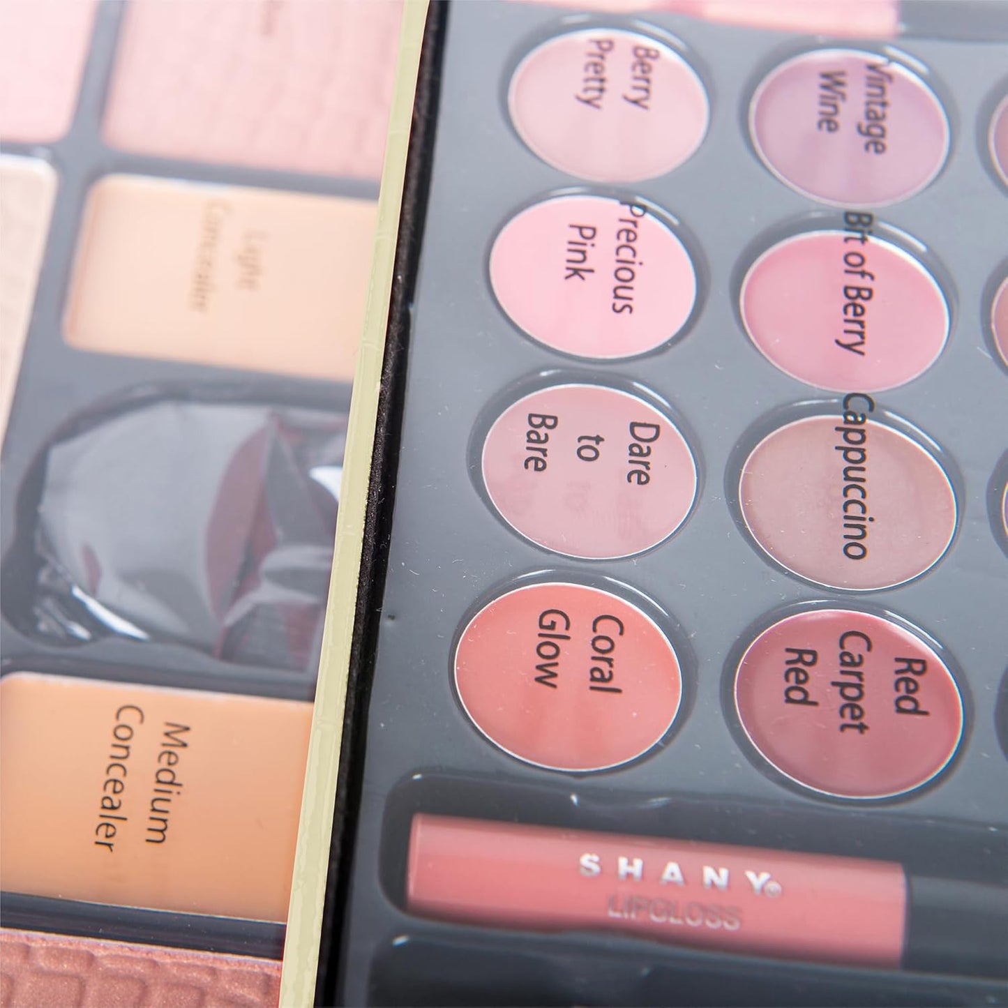 SHANY All In One Makeup Set, Eyeshadow, Blushes, Face Powder, Lipstick, Eye liners, Make up Pencils and Cosmetics Mirror - Makeup Kit With Reusable Storage Beauty Box - White