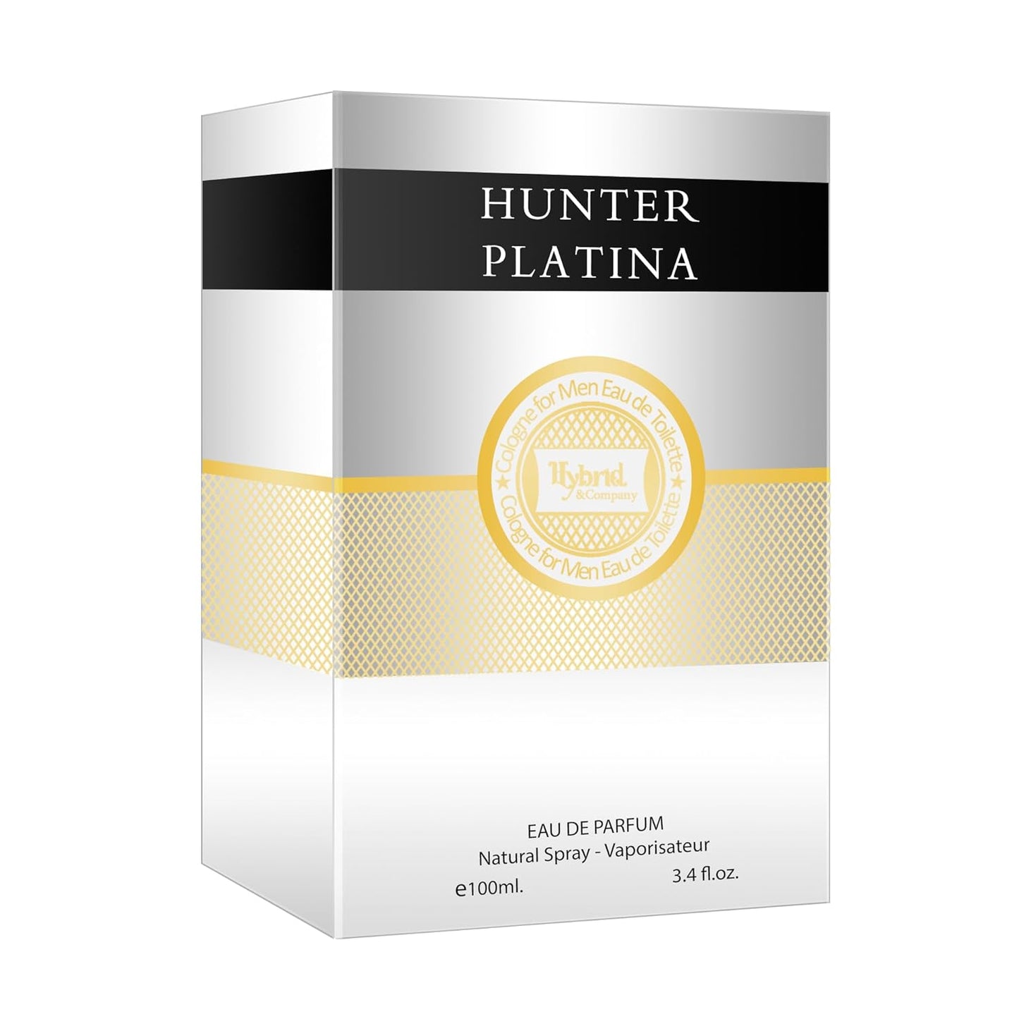 Hybrid & Company Hunter Platina For Men Eau De Parfum Vaporisateur Natural Spray 3.4 Fl Oz