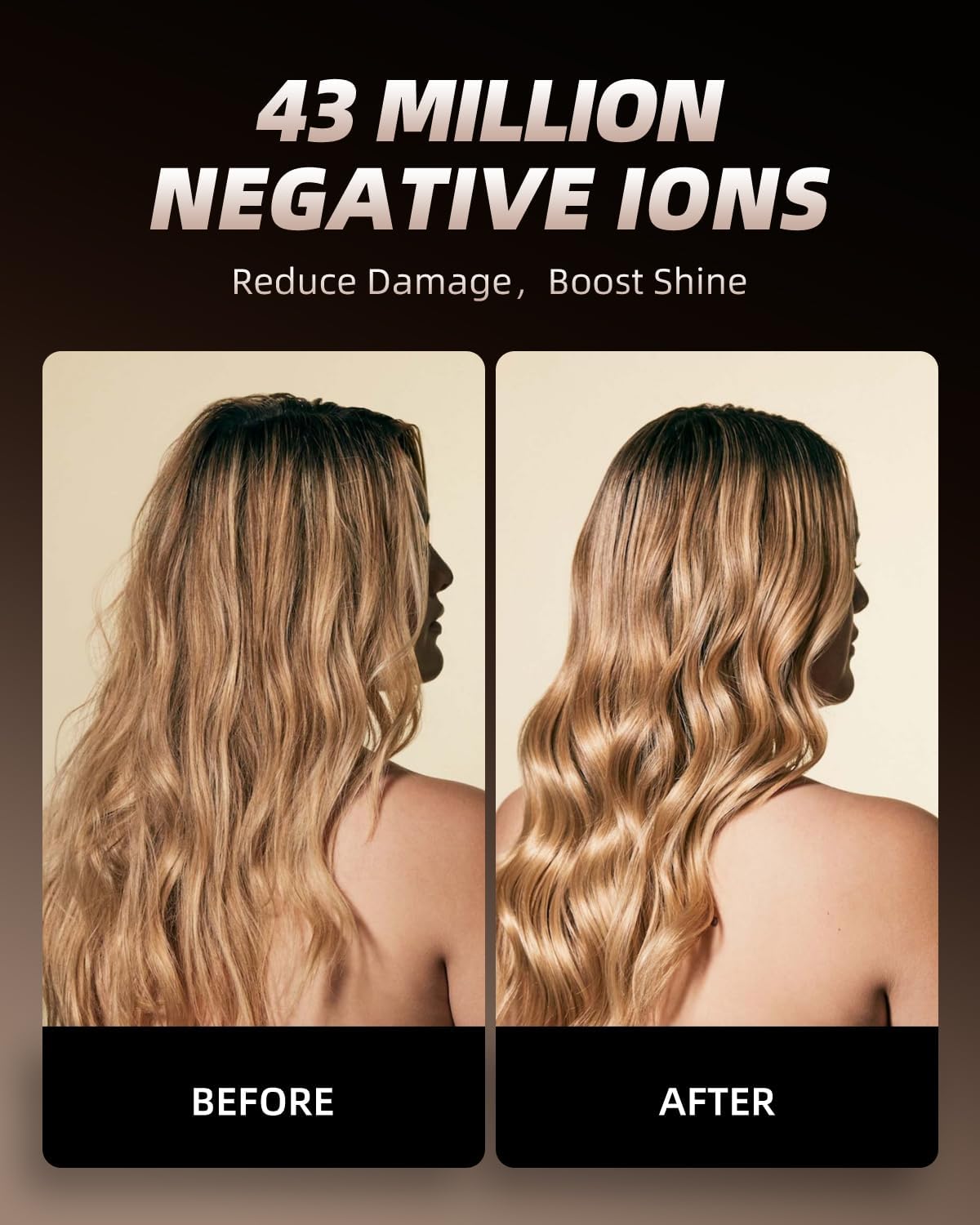 Hair Curling Wand, 1.6 Inch Long Barrel Ceramic Curling Iron, Hair Curler with Keratin&Argan Oil Infused, Curling Wand for Long Hair Transform Your Look in Seconds