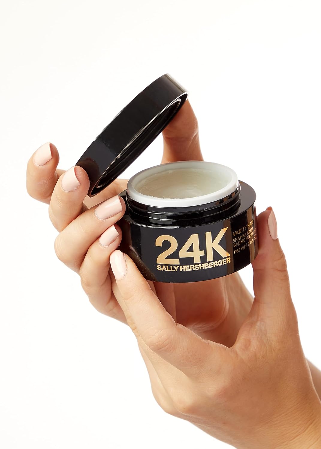 SALLY HERSHBERGER 24K Vanity Hair Shaping Balm - Smoothing, Buildup-Free Texturizing Balm For Sleek Shine - Infused With Soy Protein For A Soft and Flexible Hold - Paraben and Sulfate Free - 1.7 oz