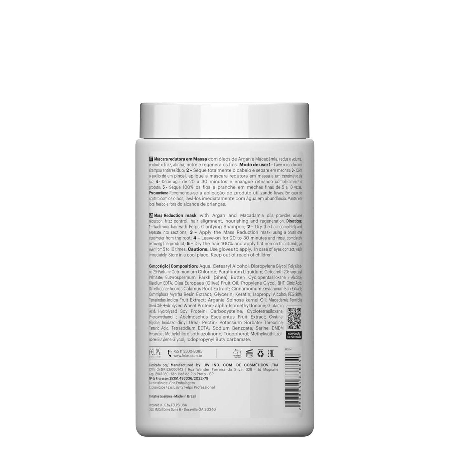 Okra XBTX Tratamento Capilar em Massa Óleo de Argan e Macadâmia, 1 Kg