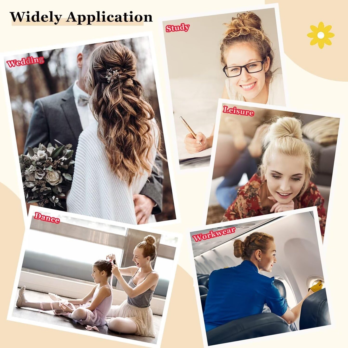 U Shaped Hair Pins, AITRAI 240Pcs Blonde Hair Pins Bun Pins U Bobby Pins for Women with Storage Box, 2.4inch