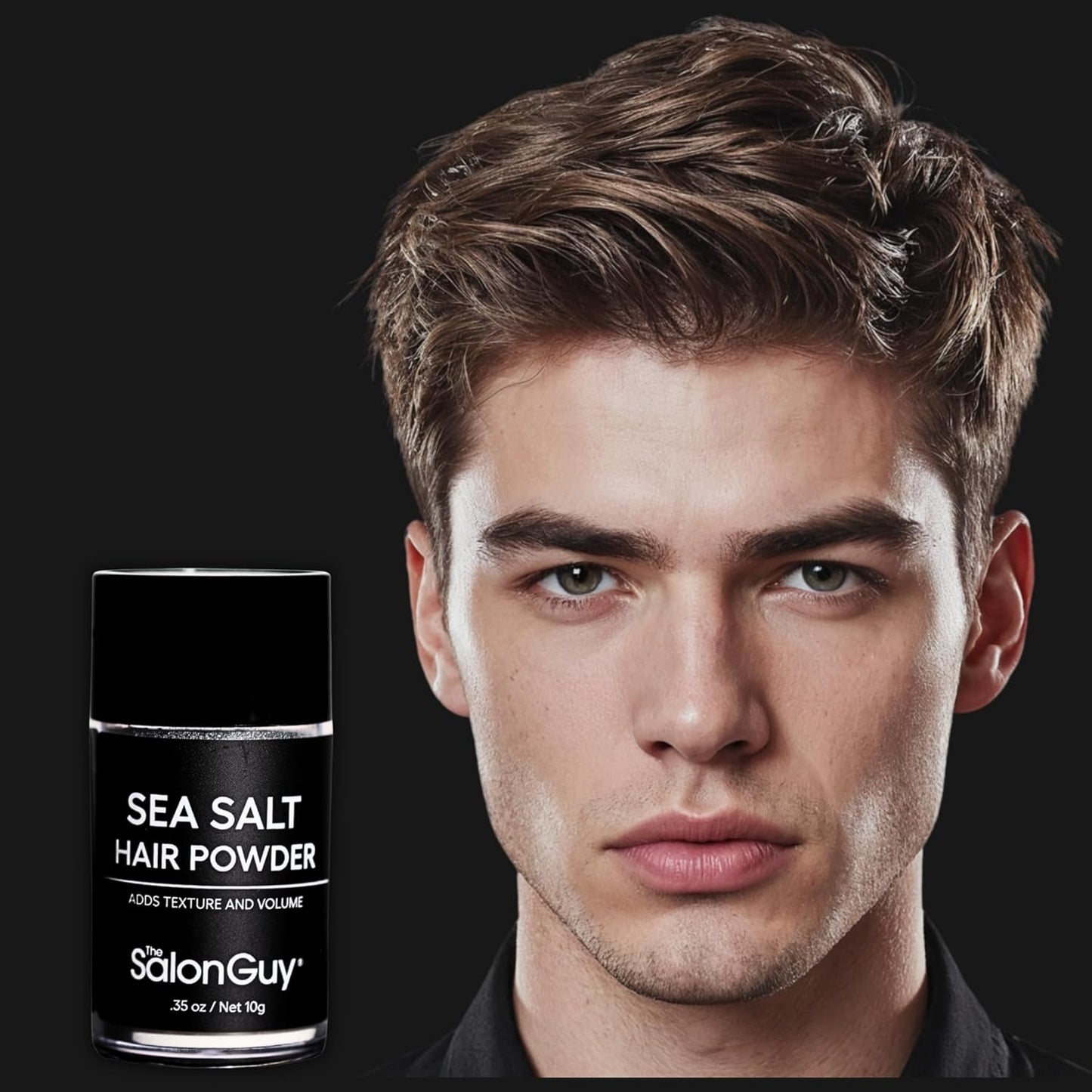 THESALONGUY Sea Salt Hair Texture Powder for Men & Women – Volumizing, Texurizing & Styling Hair Powder for Instant Lift – Lightweight, Flexible Hold, Matte Finish