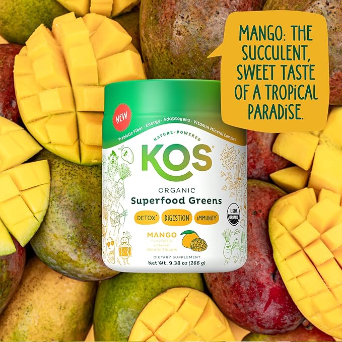 KOS Organic Superfood Greens Powder 28 Servings