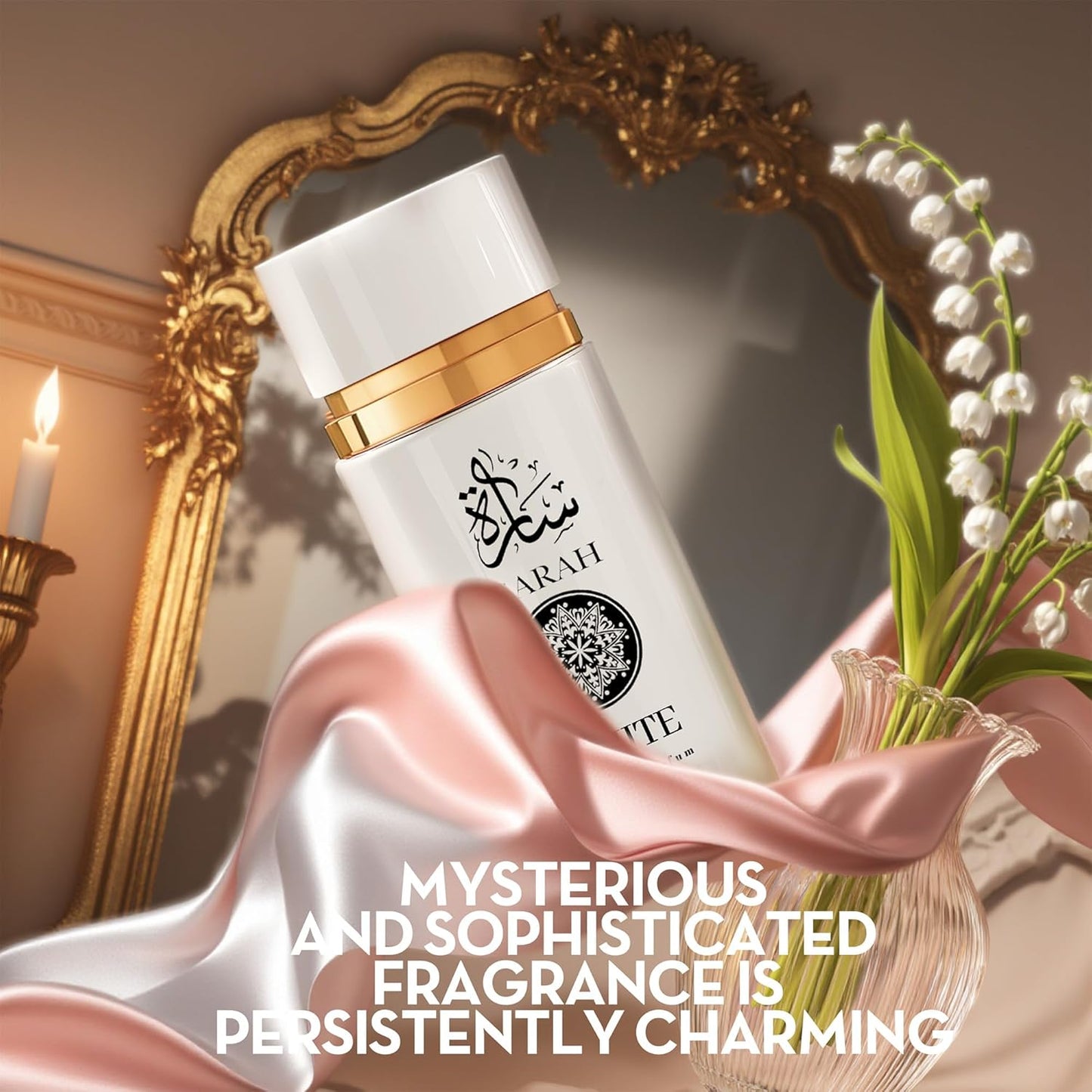 2PCS Sarah White Eau de Parfum for Women - 100ml Floral & Fruity Perfume with Lavender, Coconut, Vanilla & Pear, Long-Lasting Feminine Fragrance