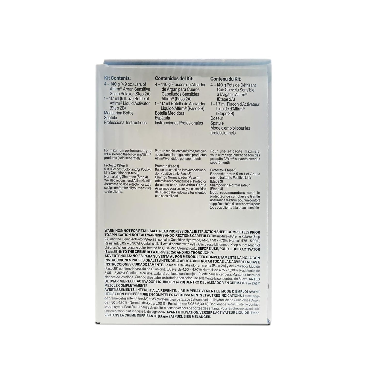 Argan Sensitive Scalp Relaxer - Alisador de Argan - 4 Single Applications