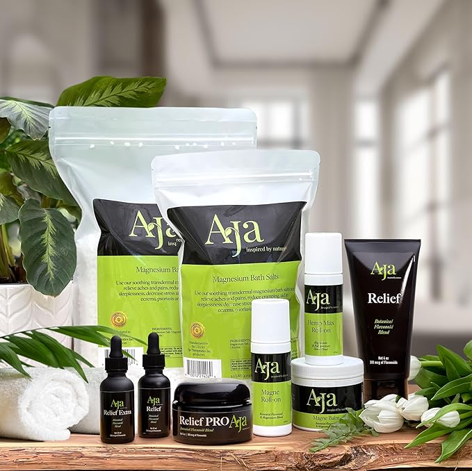 Aja Magnesium Bath Salts - Natural Ache and Soreness Relief - Dead Sea (5.5 LBS) Magnesium