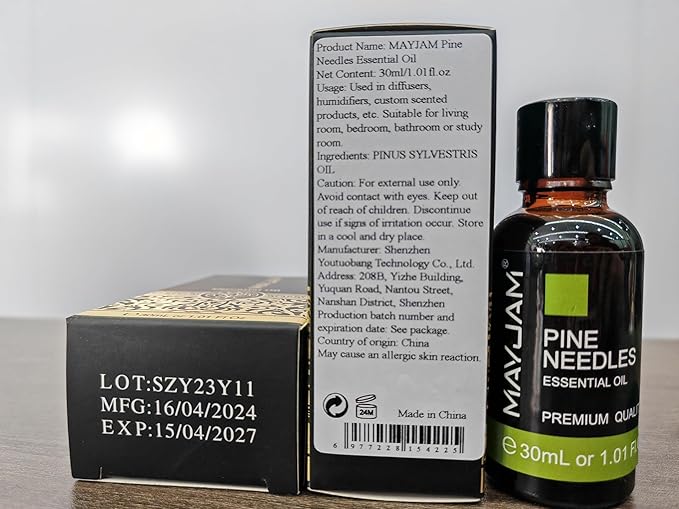Pine Needles Essential Oil 30ML, Pure Essential Oils for Massage, Diffusers, Pine Needles Oil for Soap Candle Making (1.01FL.OZ Bottle)