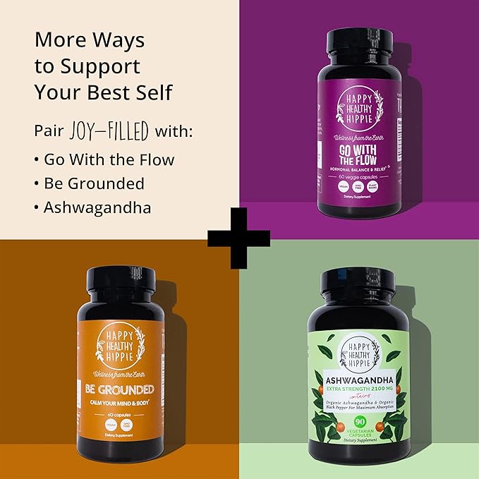 Joy-Filled Mood Support Supplement with St. 100% Plant-Based 120 ct
