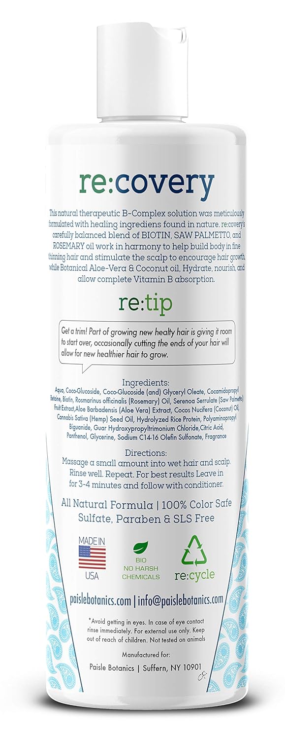 Biotin Shampoo and Conditioner for Thinning Hair Growth Thickening Shampoo for Hair Loss Treatment NATURAL Sulfate Free for Color Treated Hair Regrowth Treatment for Men Women