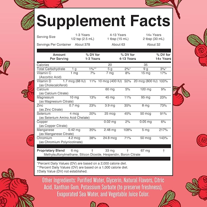 MaryRuth Organics Liquid Nighttime Multimineral Sleep Supplement | Sugar Free | Calm Magnesium Citrate | NO Melatonin | Calcium Magnesium Zinc | Available in 4 Flavors | Gluten Free | 32 Servings