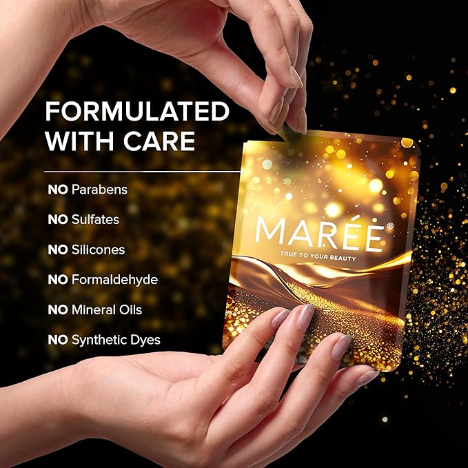 MAREE Golden Glow Eye Gels – Skincare Boost for Tired Eyes – Smooth and Refreshed Look