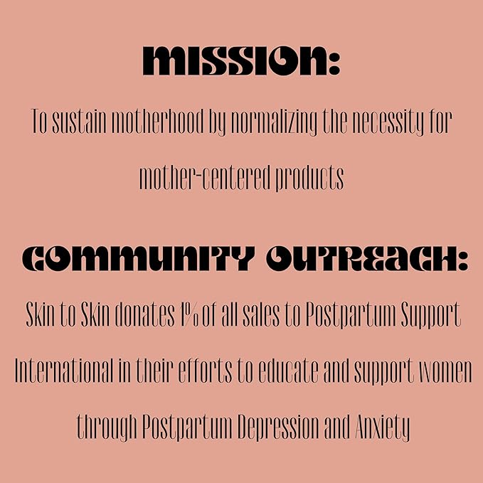 Skin to Skin Postpartum Recovery Kit - 4 Piece Set in Cosmetic Bag - Includes: Herbal Bath, Recovery Spray, Restorative Salve, Nipple Butter - After Birth Care