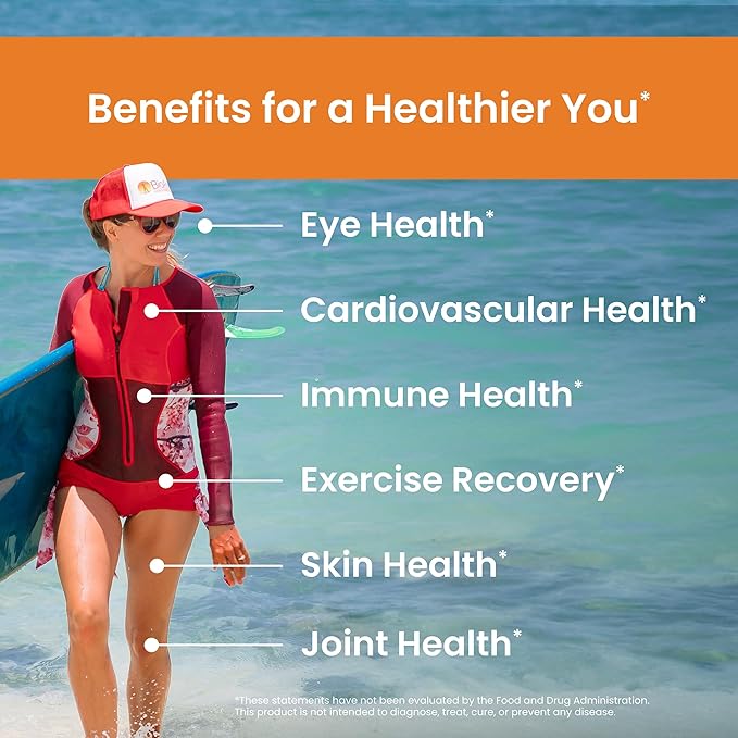 Nutrex Hawaii BioAstin Hawaiian Astaxanthin 12mg, 60 60 Softgels