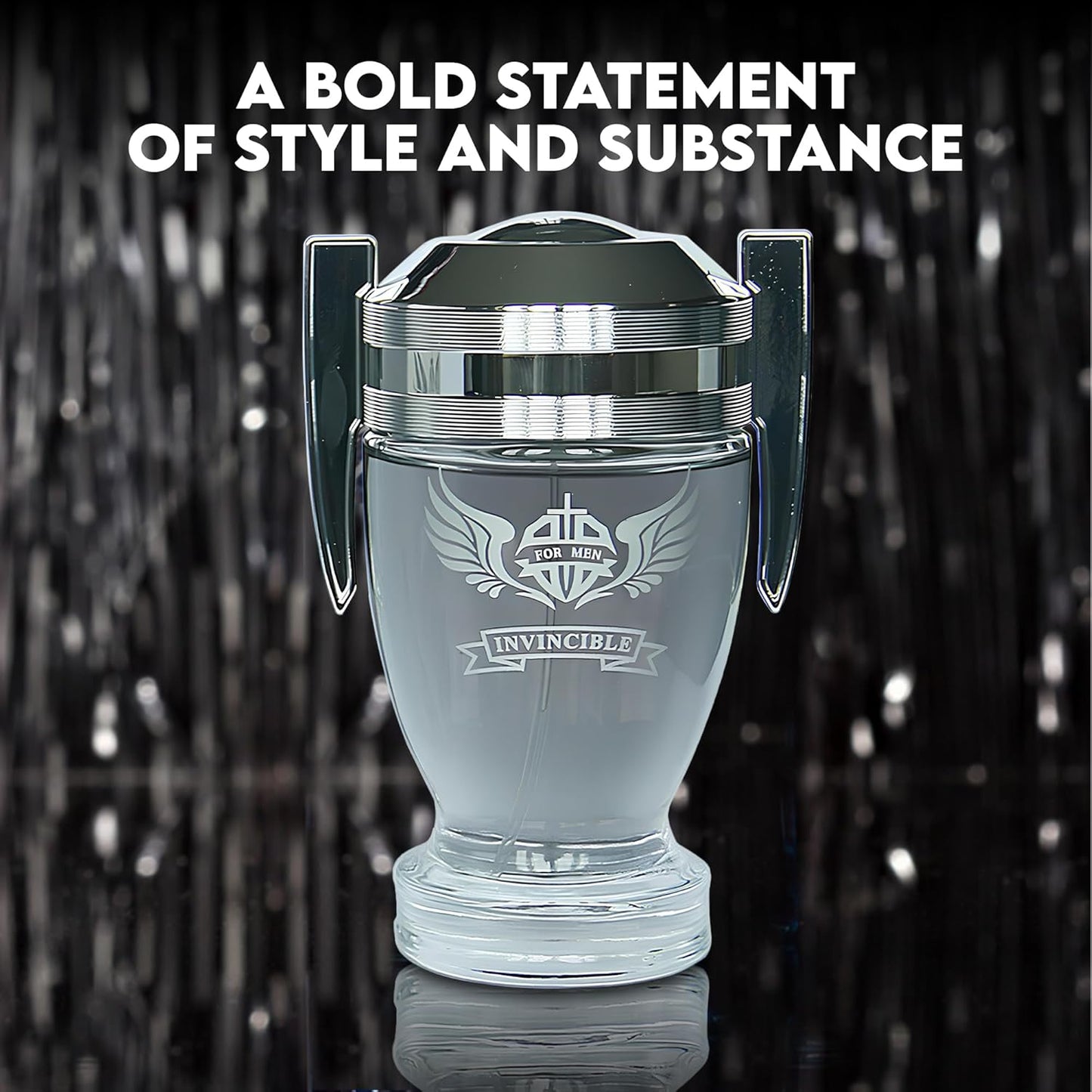 Invincible Men's Cologne,Bold Scent Eau de Toilette,3.4 Fl Oz Perfume for Men Every Day Used