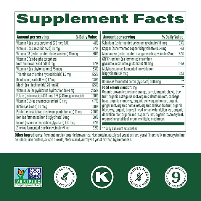 MegaFood Women's One Daily Multivitamin for Women 60 Tabs