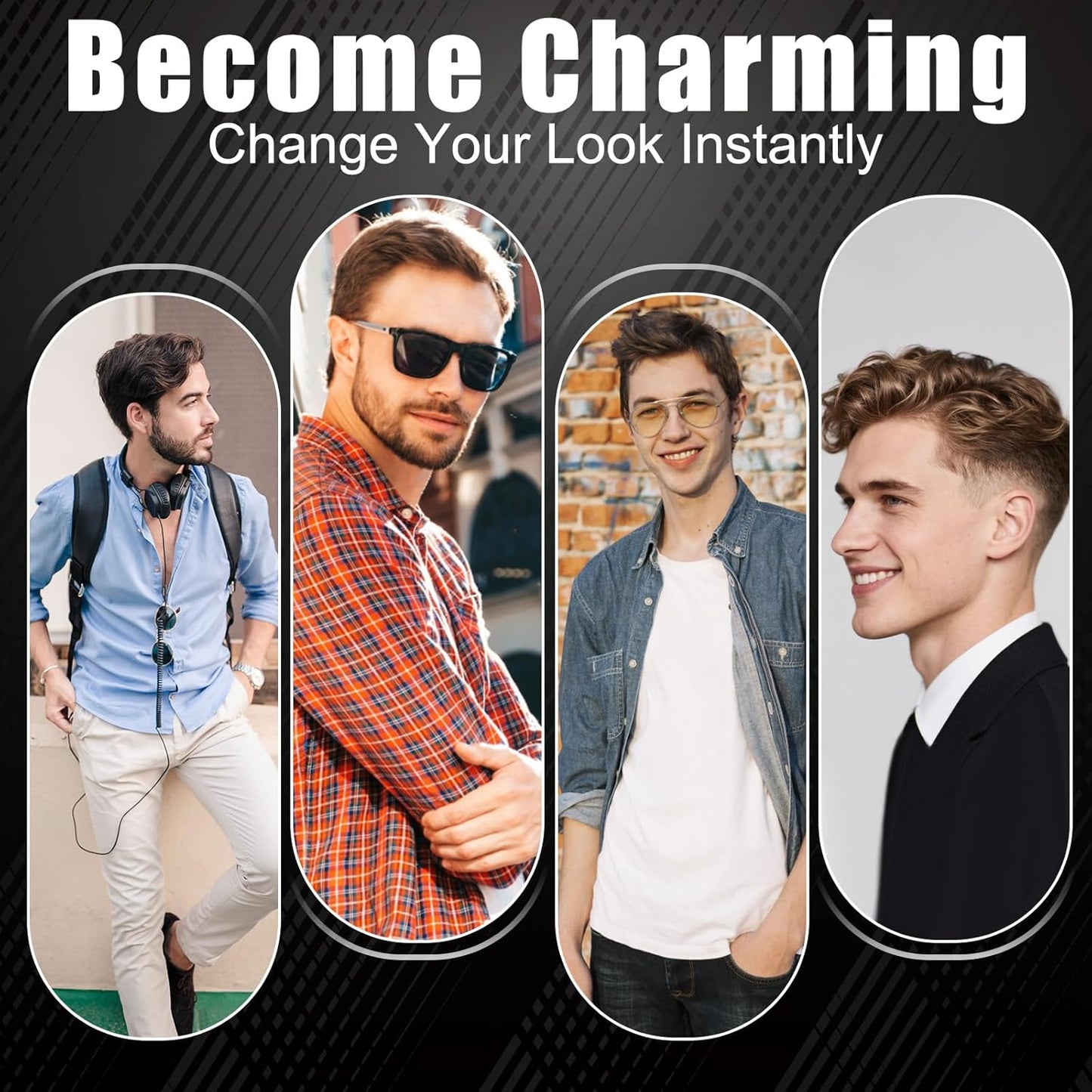 7Pcs Hair Brush Set for Men and Women-Styling Brush Detangling and Smoothing Combs for All Hair Type