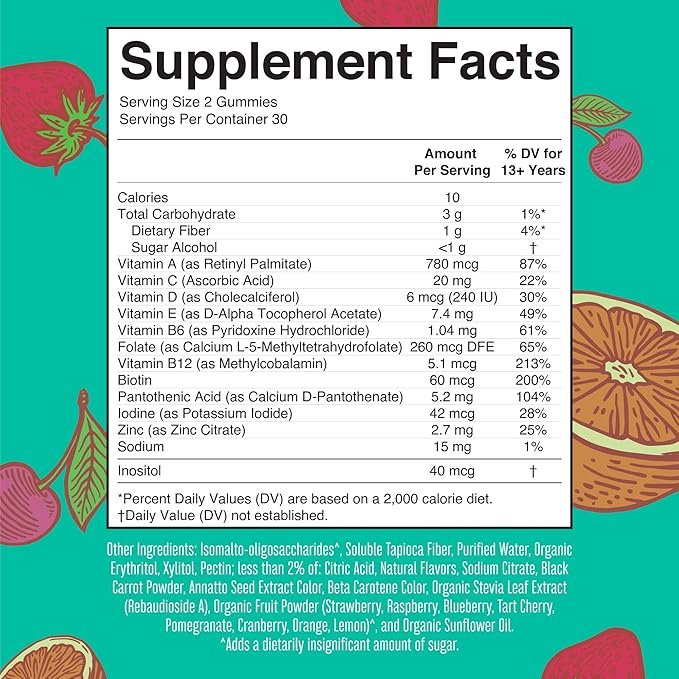 MaryRuth Organics Multivitamin for Teens 13+ | 60 Count