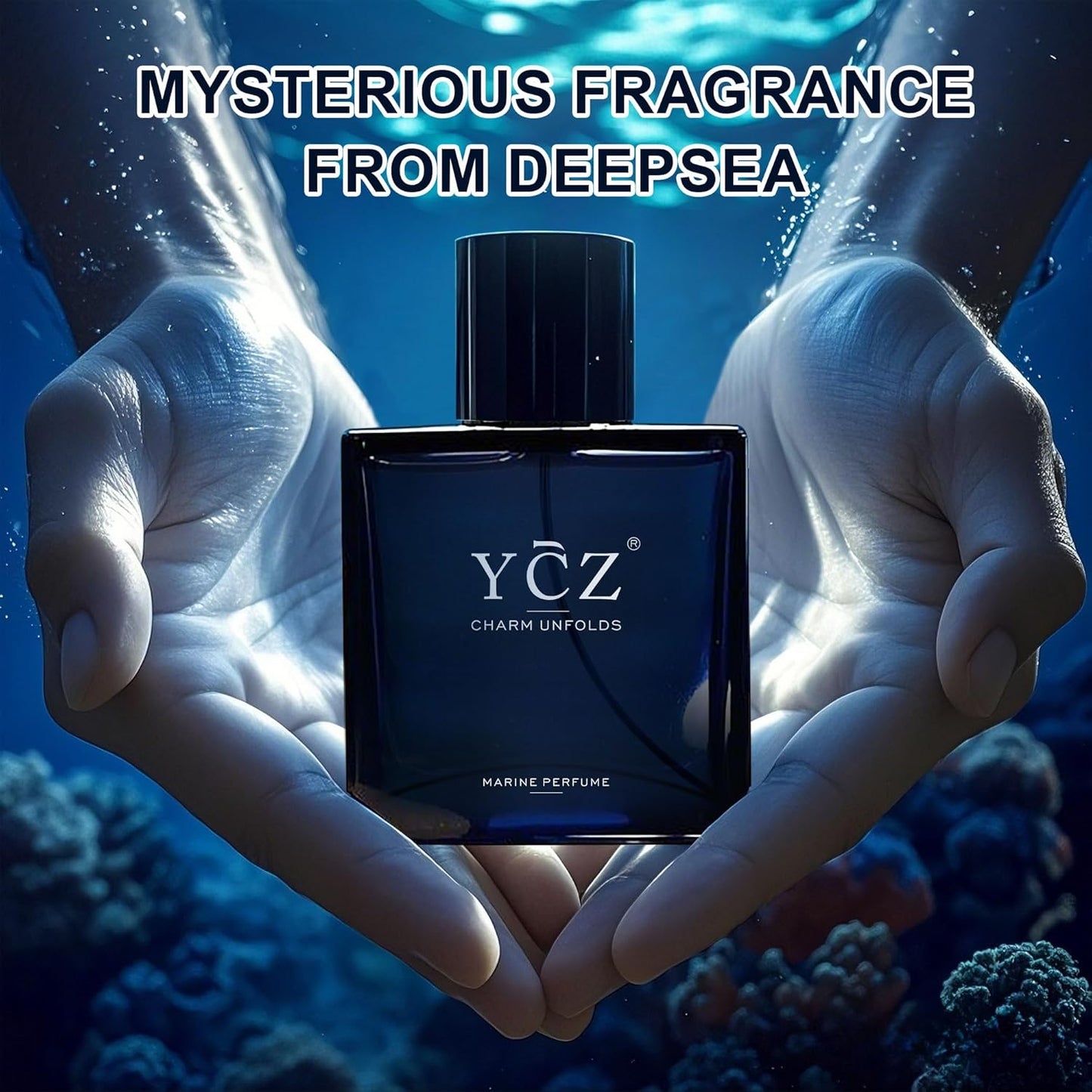 Ycz Marine Charm Unisex Eau de Parfum - 1.7 oz Long Lasting Sea Perfume for Men and Women, Everyday Fragrance, Ideal Ocean Fragrance For Special Occasions, Travel Perfumes