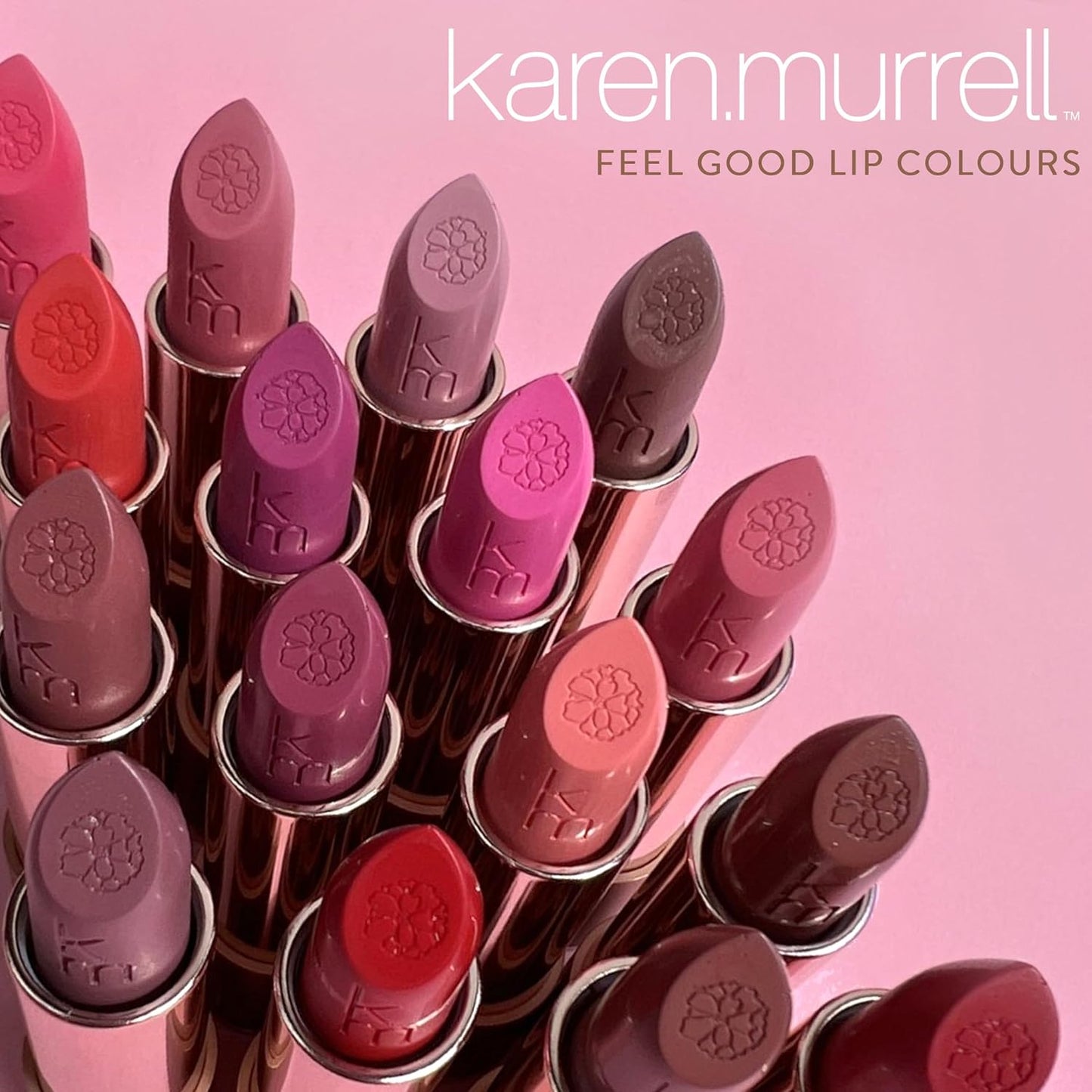Karen Murrell - Natural Lip Stick - Lipstick 23 Blushing Rose - Deep Nude Lipstick - Matte Finish, 100% Natural Ingredients, Moisturizes & Hydrates Lips - Paraben & Cruelty Free