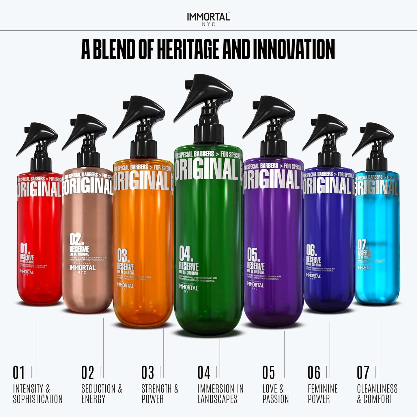 Immortal NYC Reserve 05, After Shave Spray Body/Face Men's Cologne, 17 oz - Exclusive Barbers - Softens Skin - Refreshes/disinfects and Relieves Face and Skin - Moisturizing Formula After Shaving