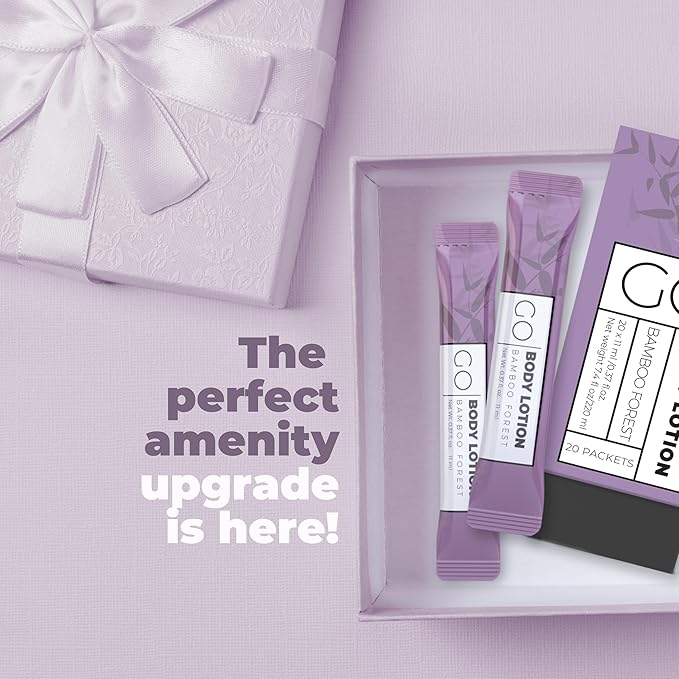 Go Essentials Travel Lotion Single Packets – Body and Hand Lotion for Hydrated Skin and Travel Size Toiletries.