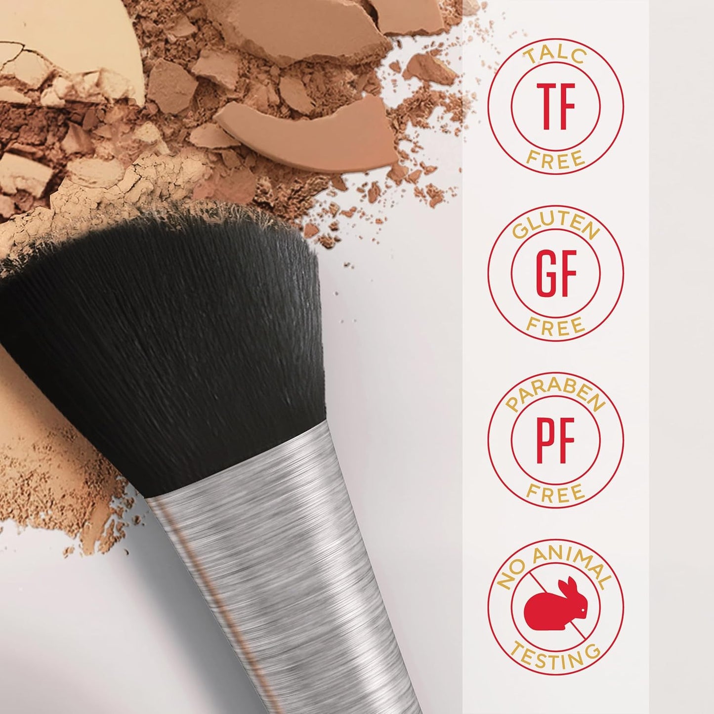 MIRABELLA - Invincible for All Pure Press Foundation, HD-Finish Pressed Powder, Buildable Mineral Pressed Powder Compact with Jojoba & Triglyceride, Age-Defying Makeup for All Skin Types, Tan T12