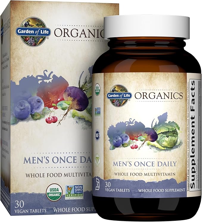 Garden of Life Organics Multivitamin for Men 30 Count