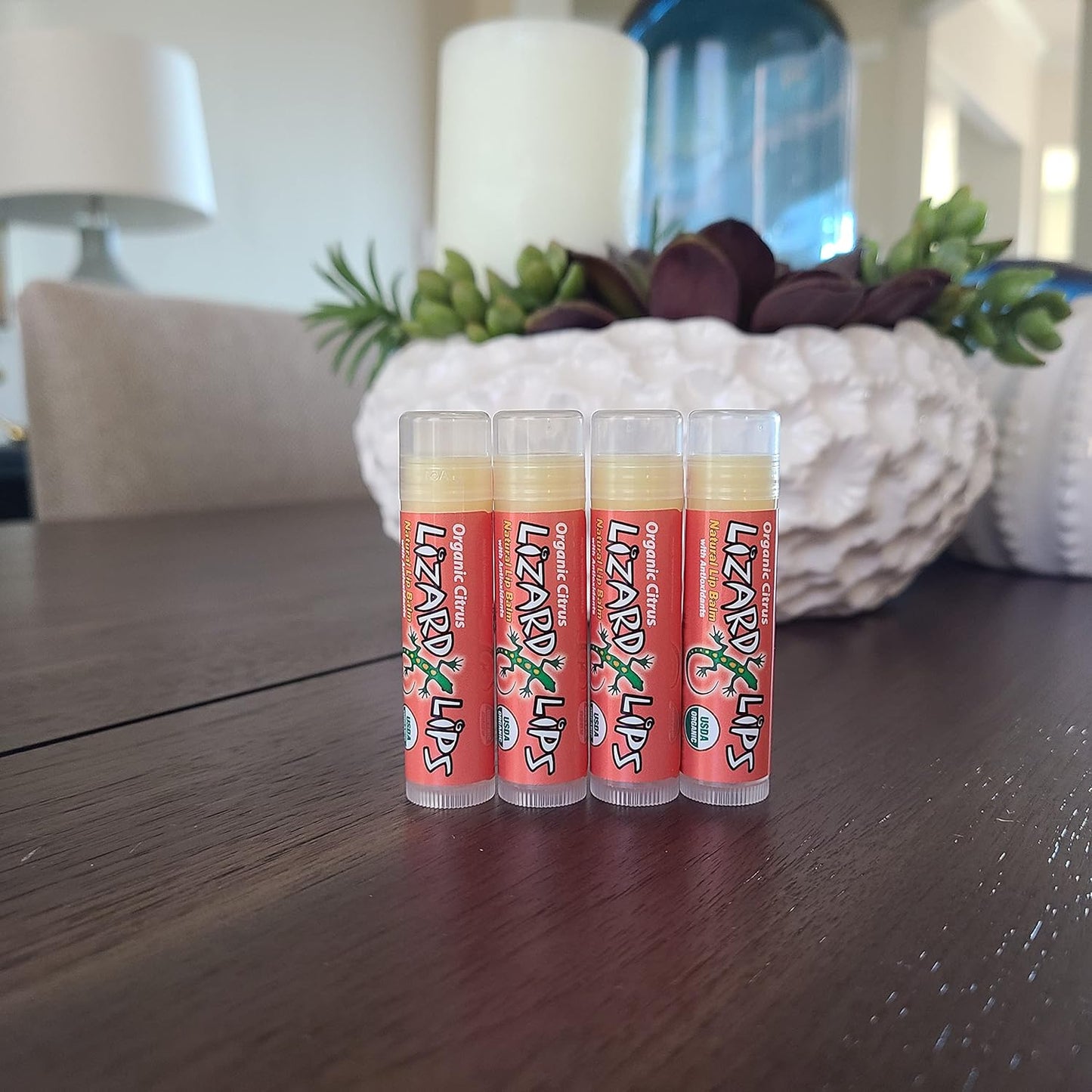Lizard Lips USDA Certified Organic Lip Balm (Citrus)