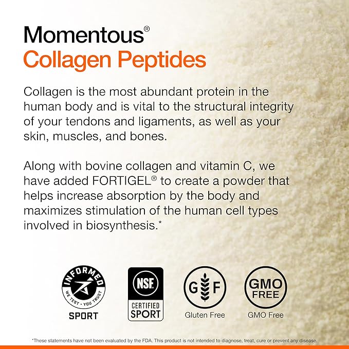 Momentous Grass Fed Collagen Peptides Powder (30 Servings)
