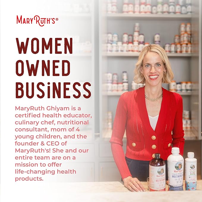 MaryRuth Organics Liquid Nighttime Multimineral Sleep Supplement | Sugar Free | Calm Magnesium Citrate | NO Melatonin | Calcium Magnesium Zinc | Available in 4 Flavors | Gluten Free | 32 Servings