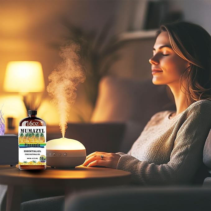 Pineapple Essential Oil, Pineapple Oil 16 Fl Oz 480ML for Diffuser Humidifier Yoga Cleaning DIY Candle Soap Making Essential Oils