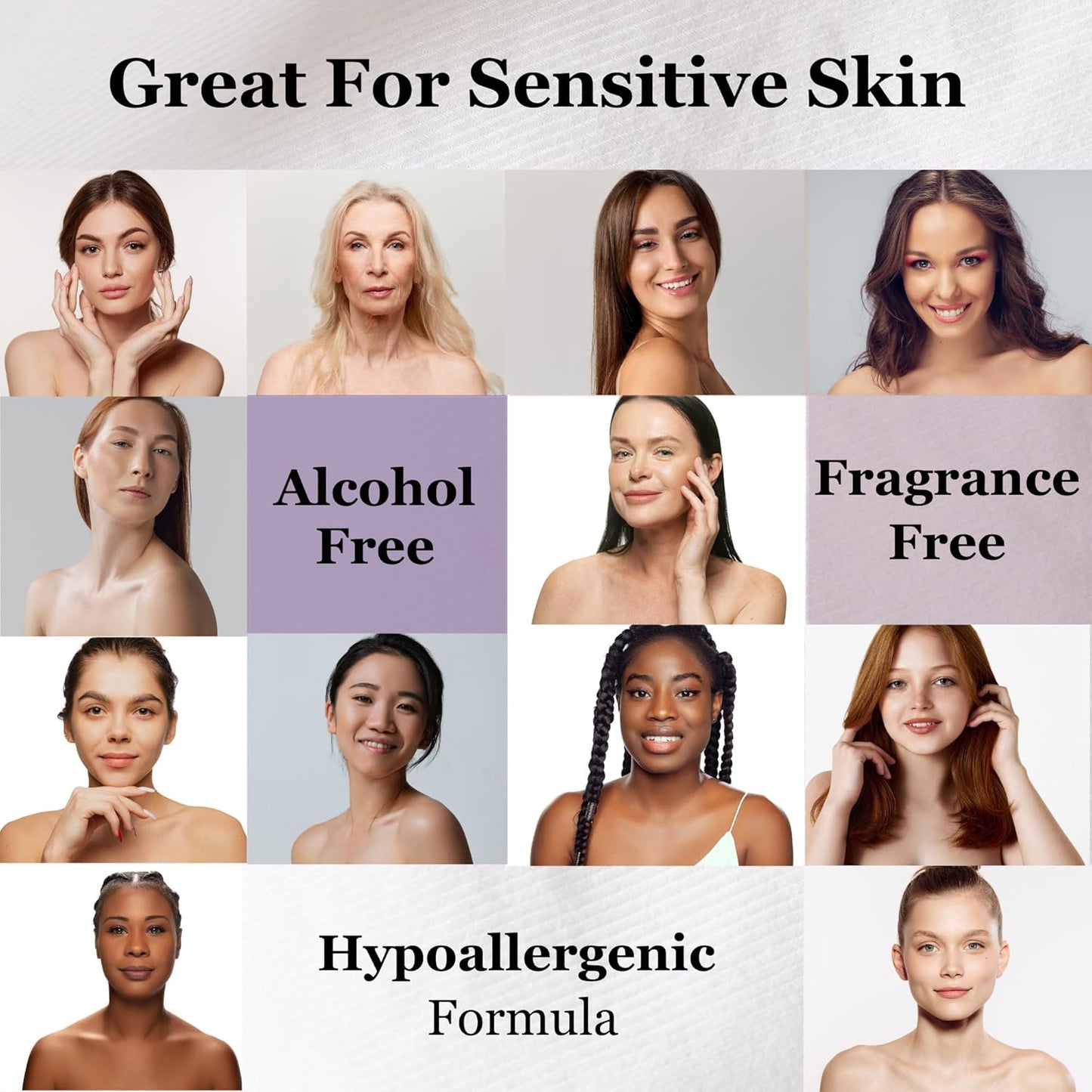 mivida Hypoallergenic Makeup Remover Wipes with Hyaluronic Acid | Gentle on All Skin Types | Fragrance-Free & Alcohol-Free, 25 Count | Plant Based Wipes