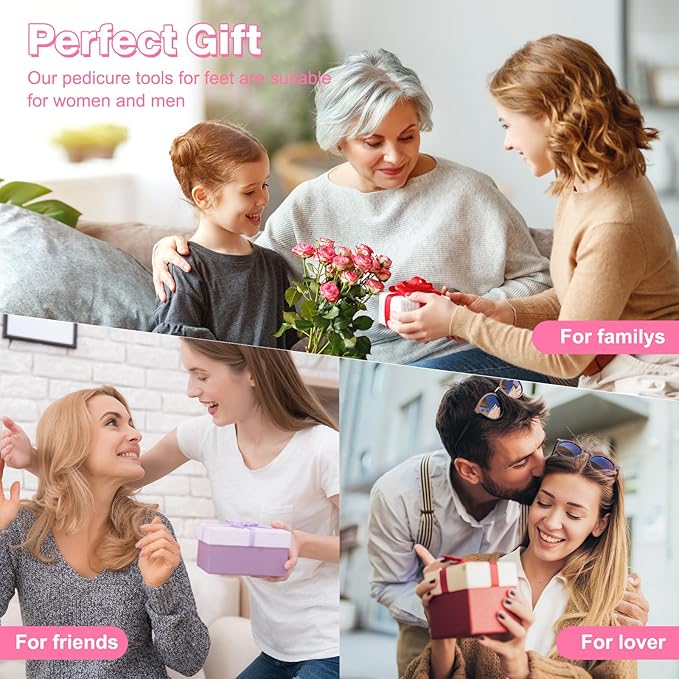 AFFLAT Electric Foot Callus Remover, Adjustable Speed (0-800Rpm), Adjustable Speed Foot Scrubber with 60 Pcs Sandpaper Discs, Electric Callus Remover for Feet,Pedicure Tool for Men and Women,Pink