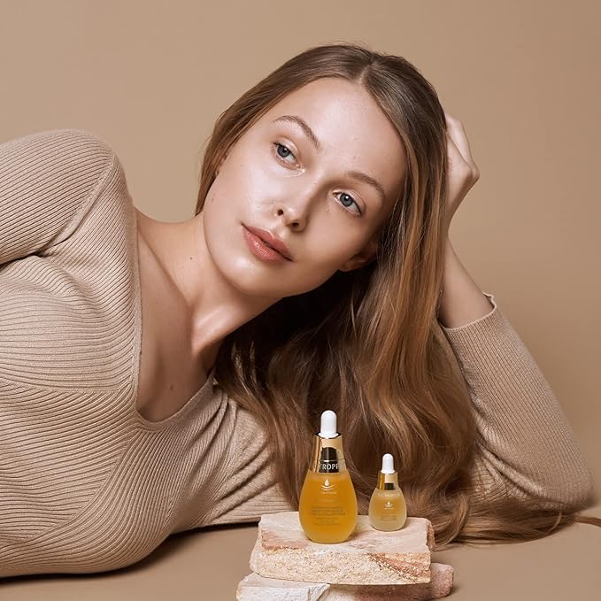 natural cosmetics regenerating facial care oil (35 ml), light texture, quickly absorbed, with coenzyme Q10 & amaranth oil, anti-aging facial oil for all skin types