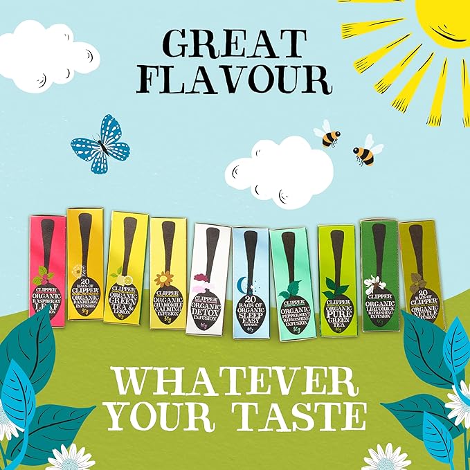 Clipper Tea Snore and Peace Chamomile & Lavender Herbal Tea – Caffeine Free, USDA Organic, Great Hot or Iced – Comfortingly Floral, Natural, Fair & Delicious – 200 Tea Bags