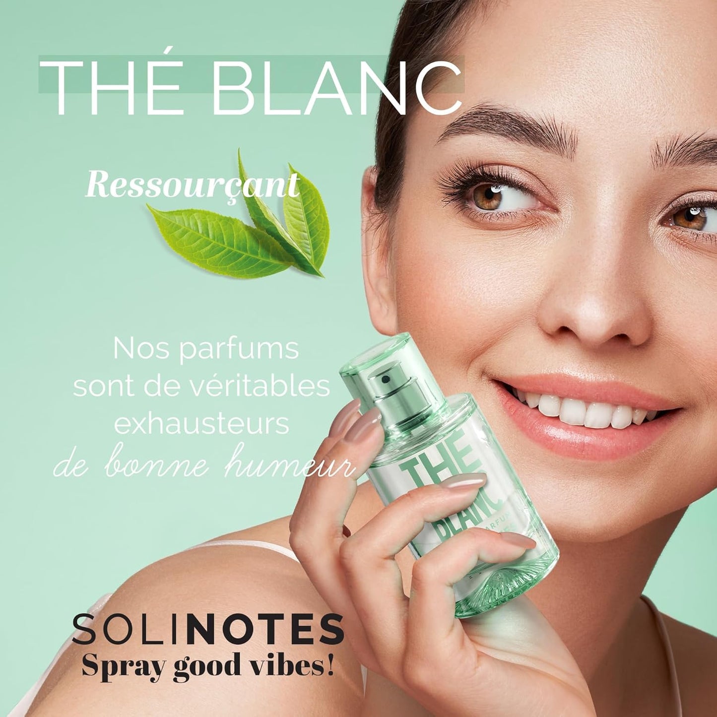 SOLINOTES White Tea Perfume for Women - Eau De Parfum | Delicate Floral and Soothing Scent - Made in France - Vegan - 1.7 fl.oz