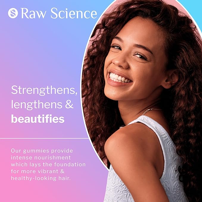 Biotin Collagen Gummies โ Hair Skin and Nails Vitamins for Women & Men โ Hair Growth Vitamins: B1, B2, B3, B5, B7, B9, B12, Collagen, Keratin, Vitamin A & D โ Hair Growth Supplement โ 60 Gummy Bears